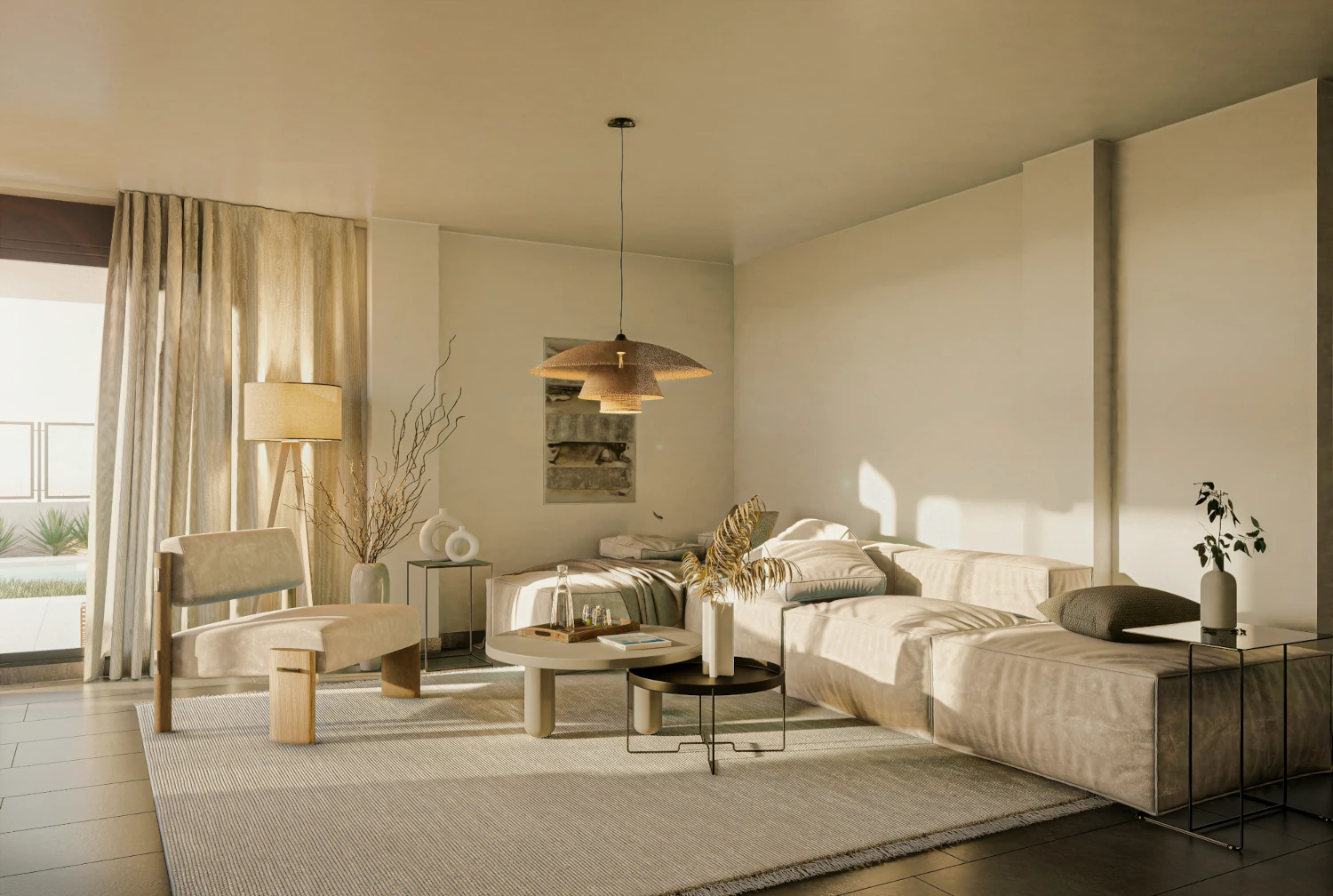 Example of a 3D rendered interior visualisation